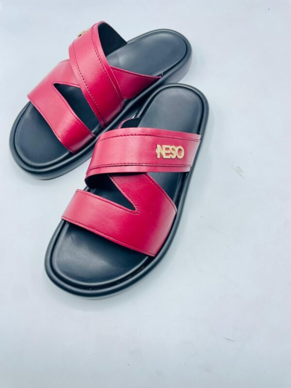 Men's Leather Slides - Image 5