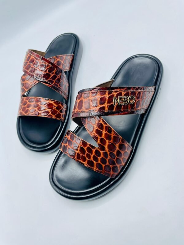 Men's Leather Slides - Image 7