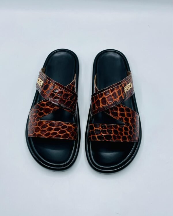 Men's Leather Slides - Image 8